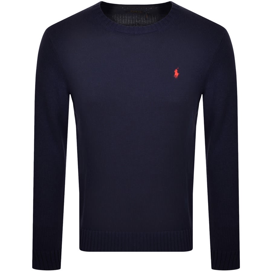 Alternative Image for ProductRalph Lauren Crew Neck Knit Jumper Navy1